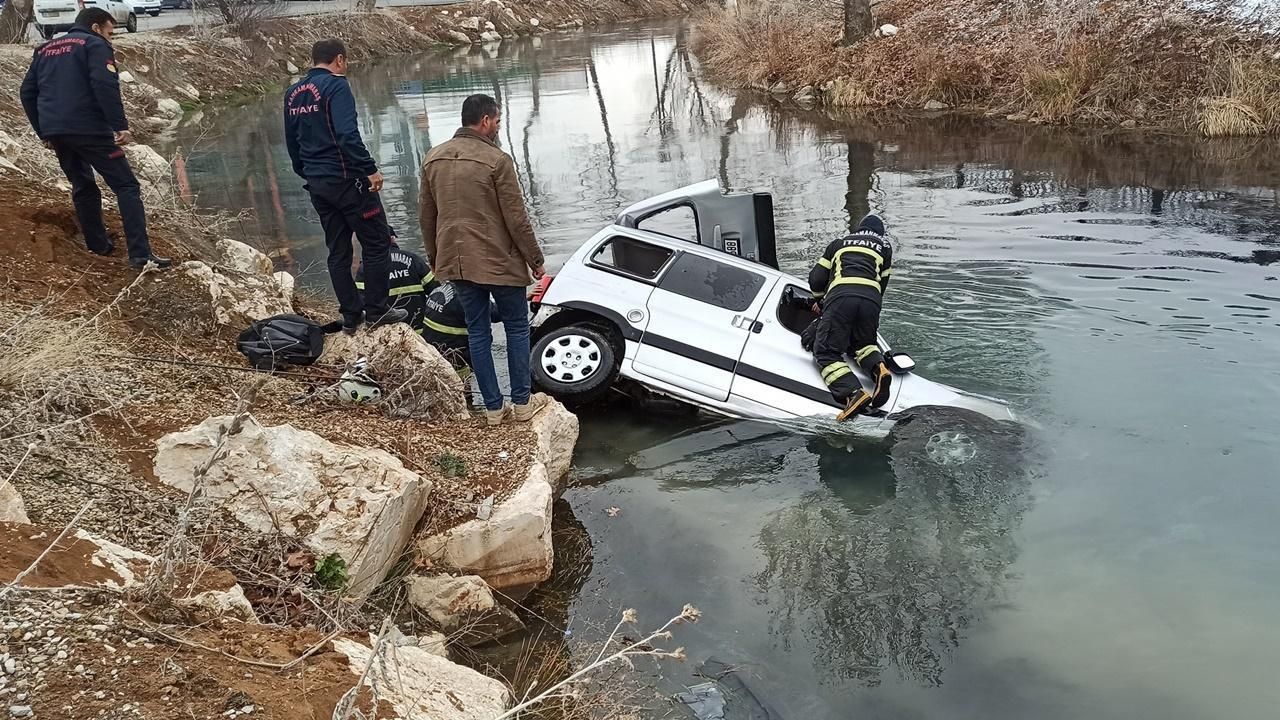 Elbistan'da otomobil nehre düştü 1 ölü, 2 ağır yaralı