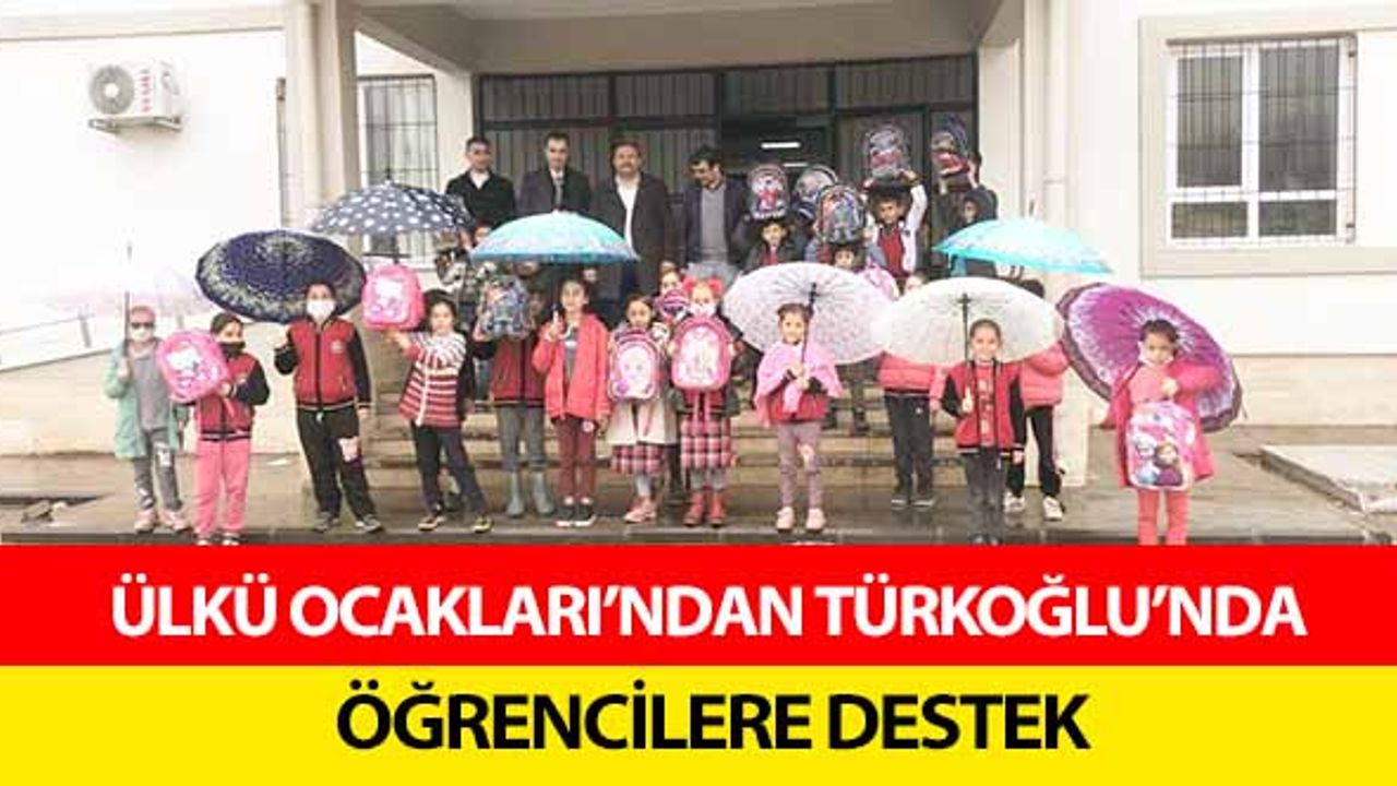 Ülkü Ocakları’ndan Türkoğlu’nda öğrencilere destek