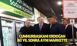 Cumhurbaşkanı Erdoğan iki yıl sonra aynı markette