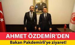 Ahmet Özdemir'den bakan Pakdemirli’ye ziyaret