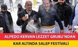 Alpedo Kervan Lezzet Grubu’ndan Kar Altında Salep Festivali