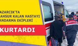 Pazarcık’ta Mahsur Kalan Hastayı Jandarma Ekipleri Kurtardı