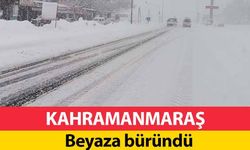 Kahramanmaraş beyaza büründü