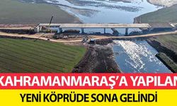 Kahramanmaraş’a yapılan yeni köprüde sona gelindi