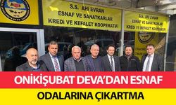 Onikişubat Deva’dan Esnaf Odalarına Çıkartma