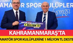 Kahramanmaraş’ta amatör spor kulüplerine 1 milyon tl destek