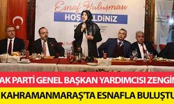 Ak Parti Genel Başkan Yardımcısı Zengin, Kahramanmaraş'ta esnafla buluştu