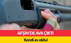 Afşin’de Ava Çıktı Kendi av oldu!