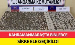 Kahramanmaraş'ta binlerce sikke ele geçirildi