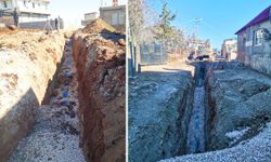 Pazarcık-Yumaklıcerit Mahallesi kanalizasyon çalışmaları devam ediyor