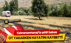 Kahramanmaraş'ta şehit babası ot yakarken hayatını kaybetti