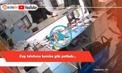 Cep telefonu bomba gibi patladı!