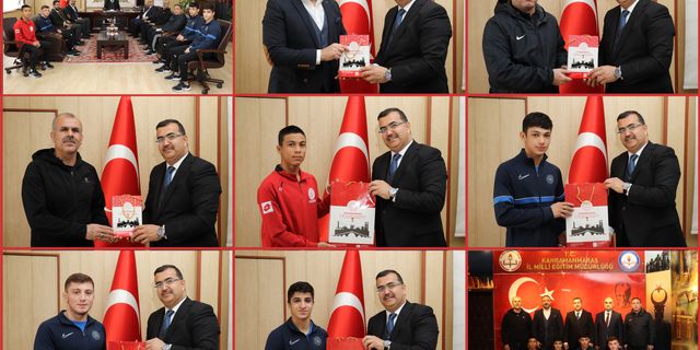 Kahraman, Türkiye Şampiyonu olan güreş takımını kabul etti