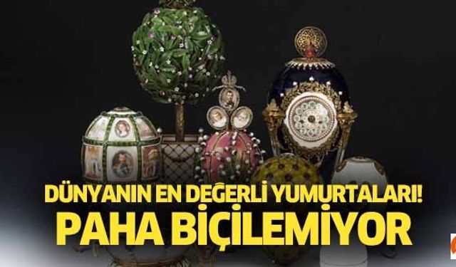 Dünyanın en değerli yumurtaları sergide