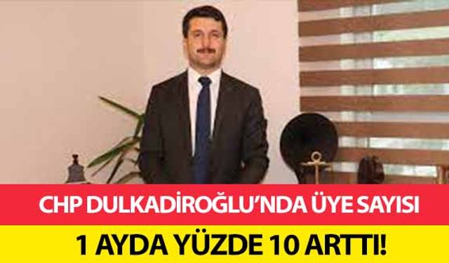 CHP Dulkadiroğlu’nda üye sayısı 1 ayda yüzde 10 arttı!