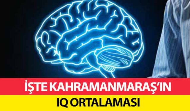 İşte Kahramanmaraş’ın IQ ortalaması