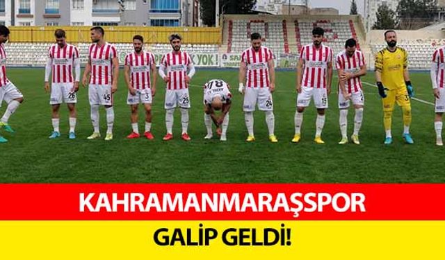 Kahramanmaraşspor galip geldi!