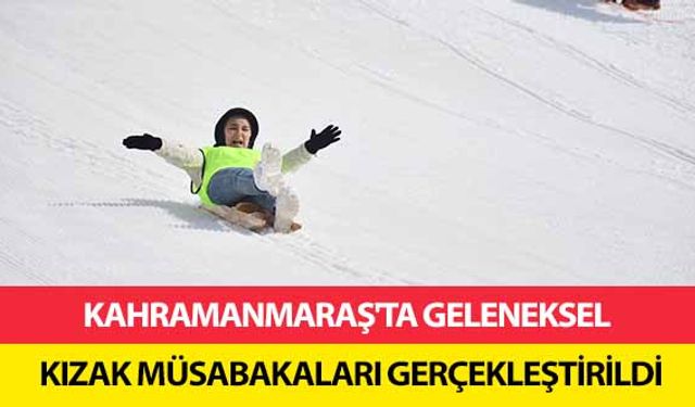 Kahramanmaraş'ta geleneksel kızak müsabakaları gerçekleştirildi