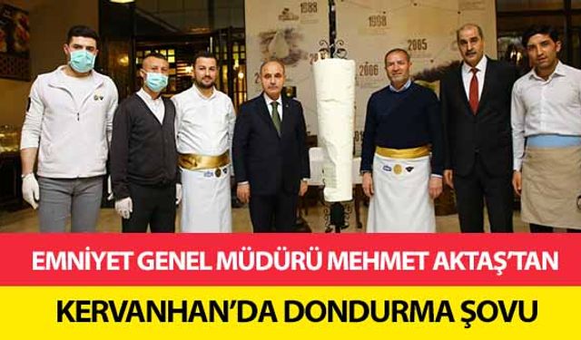 Emniyet Genel Müdürü Mehmet Aktaş’tan Kervanhan’da Dondurma Şovu