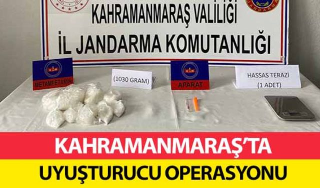 Kahramanmaraş’ta uyuşturucu operasyonu