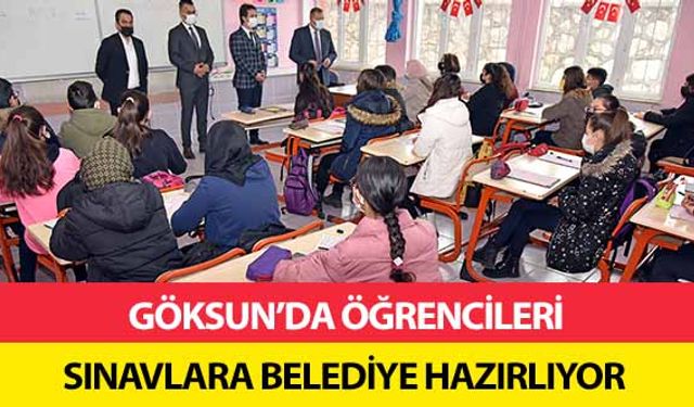 Göksun’da öğrencileri sınavlara belediye hazırlıyor