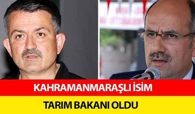 Kahramanmaraşlı İsim Tarım Bakanı Oldu