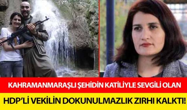 Kahramanmaraşlı şehidin katiliyle sevgili olan HDP’li vekilin dokunulmazlık zırhı kalktı!