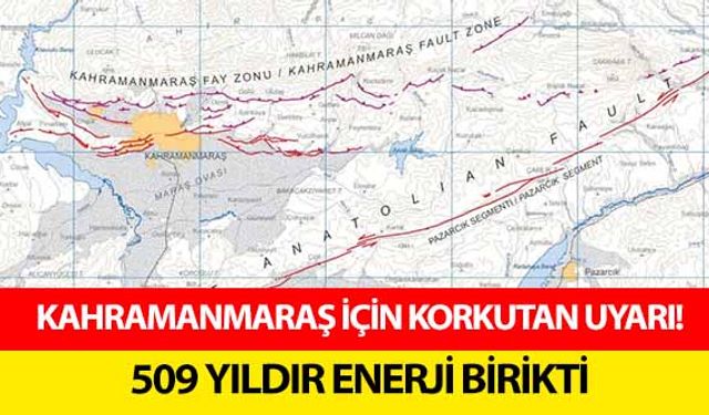 Kahramanmaraş için korkutan uyarı! 509 yıldır enerji birikti