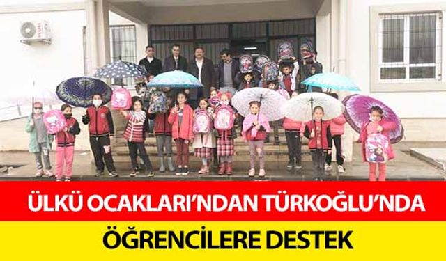 Ülkü Ocakları’ndan Türkoğlu’nda öğrencilere destek