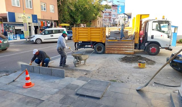 Göksun’un En İşlek Arterinde Yollar Yenilendi