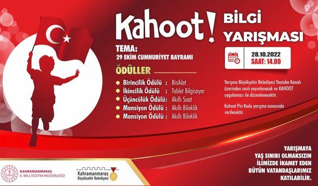 ‘Cumhuriyet Bayramı’ Temalı Bilgi Yarışması Katılımcılarını Bekliyor