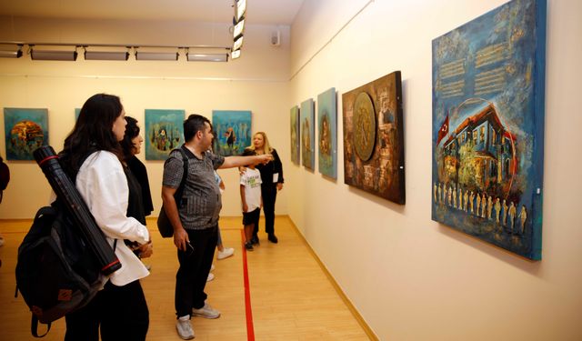 Sanko Sanat Galerisi’ndeki Resim Sergisine Yoğun İlgi