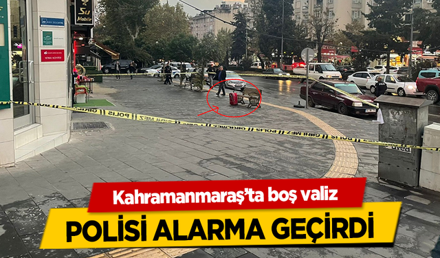 Kahramanmaraş’ta bol valiz polisi alarma geçirdi