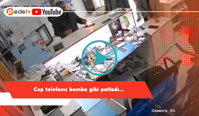 Cep telefonu bomba gibi patladı!