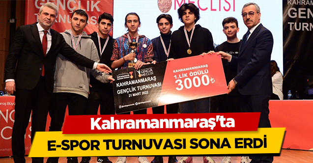 Kahramanmaraş'ta e-spor turnuvası sona erdi