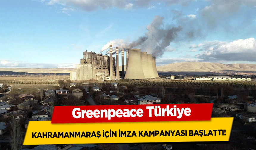 Greenpeace Türkiye, Kahramanmaraş için imza kampanyası başlattı!