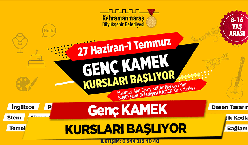 Genç KAMEK kursları başlıyor