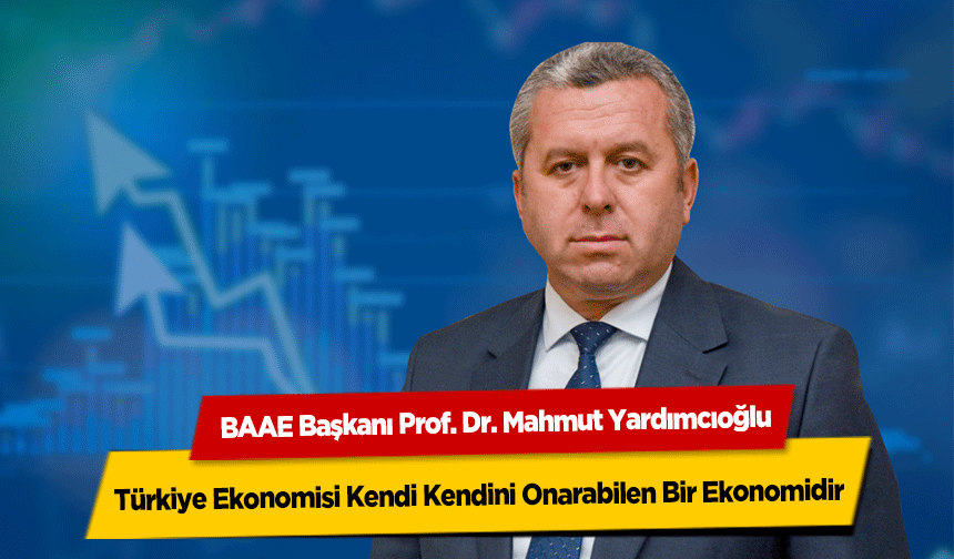 Yardımcıoğlu, Türkiye Ekonomisi Kendi Kendini Onarabilen Bir Ekonomidir