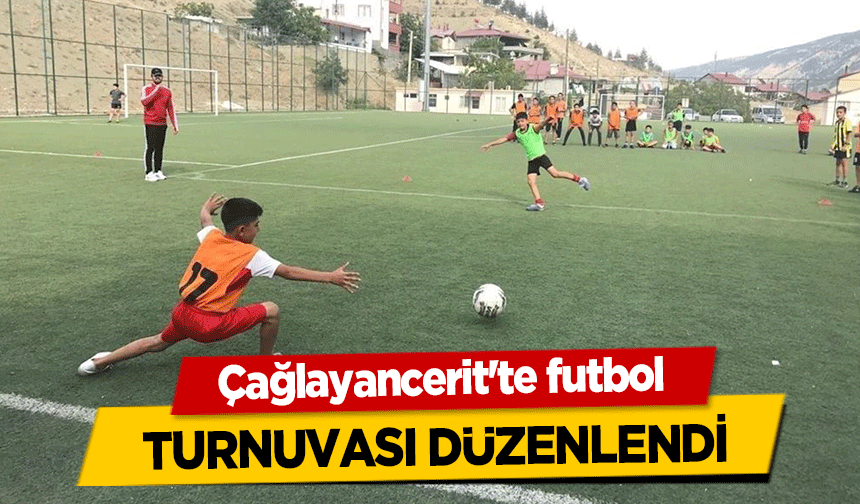 Çağlayancerit'te futbol turnuvası düzenlendi