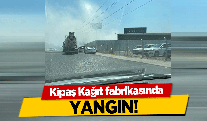 Kipaş Kağıt fabrikasında yangın