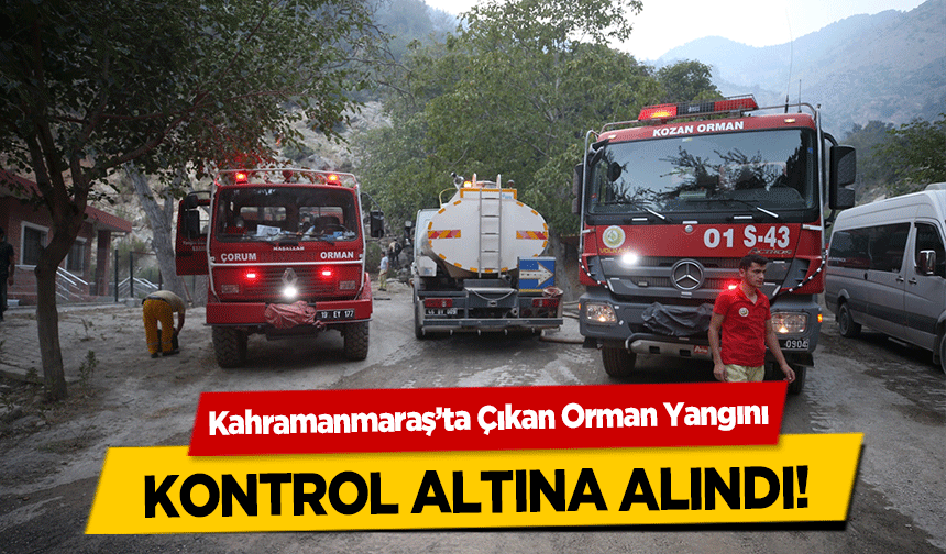 Kahramanmaraş’ta Çıkan Orman Yangını kontrol altına alındı!